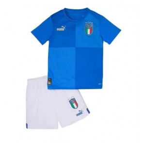 Włochy Koszulka Podstawowych Dziecięca 2022 Krótki Rękaw (+ Krótkie spodenki)